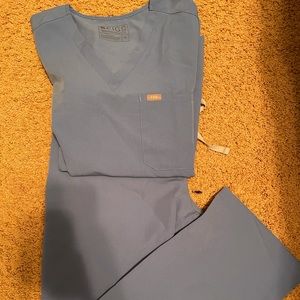 Figs ceil blue scrubs